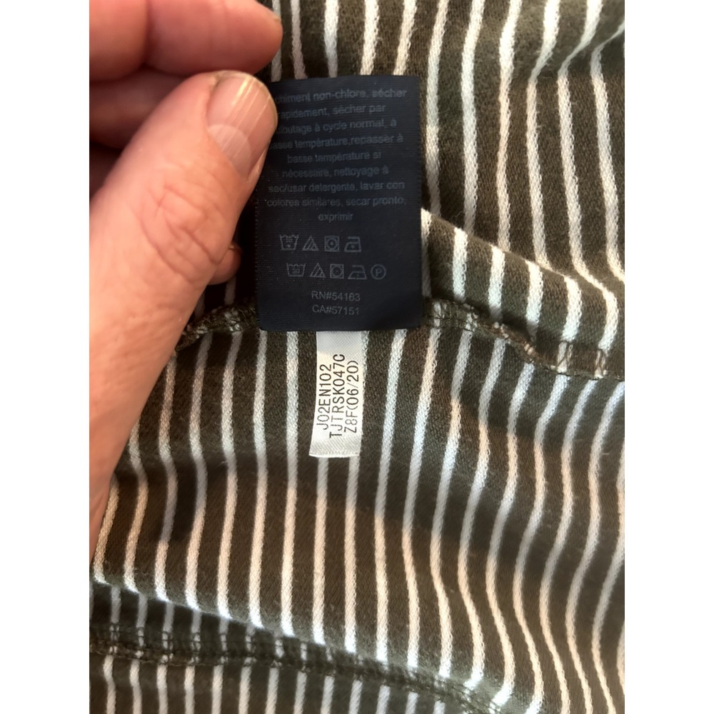 Tomm Hilfiger Womens navy and white‎ striped military style blazer Jacker Medium - Picture 11 of 11
